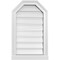 Ekena Millwork Octagonal Top Surface Mount PVC Gable Vent w/ 2"W x 2"P Brickmould Sill Frame, 16"W x 26"H GVPOT16X2603SF - alternate 1